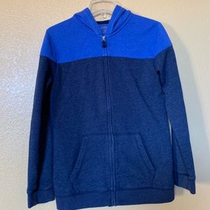 Boy’s 2 tone zip up sweater